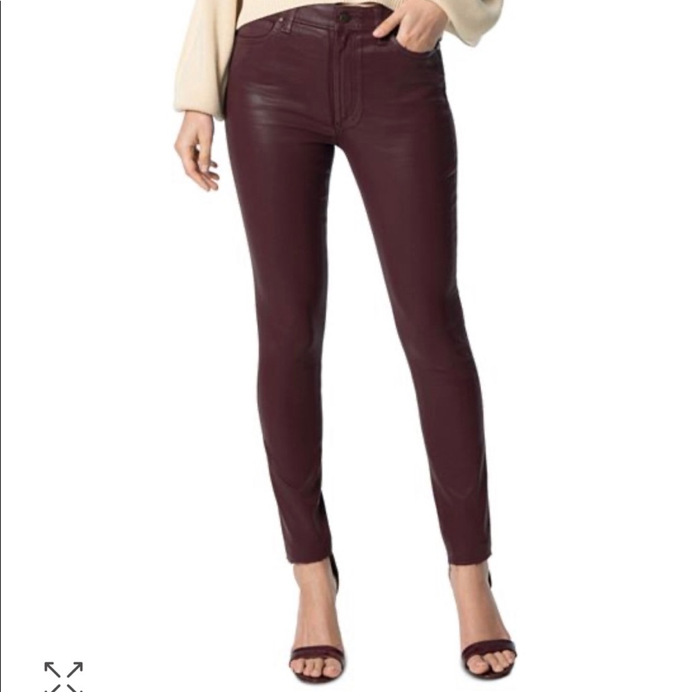Joe’s Jeans Merlot Coated Skinny Jeans NWOT
